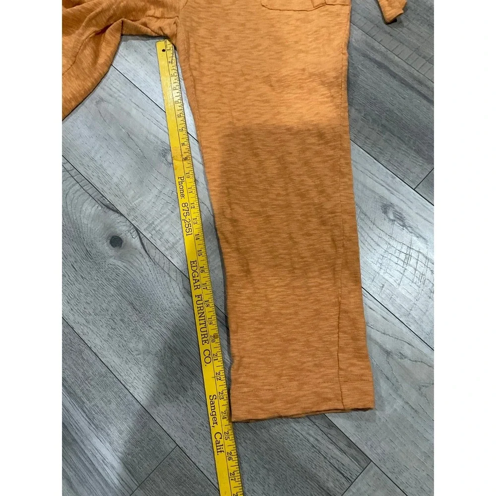 Free people FP Beach‎ orange cotton duel side tie pants size medium